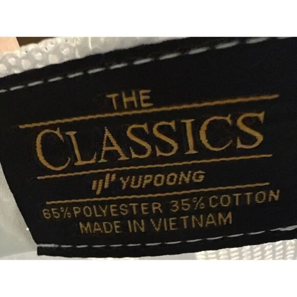 Yupoong The Classics Snapback Trucker Hat Grey White Orange Logo Mesh‎ Cap